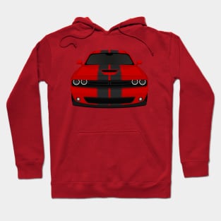 Challenger Red + Stripes Hoodie